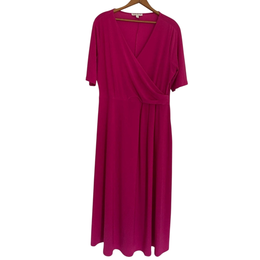 CHAUS NWT Stretch Wrap Maxi Dress XL